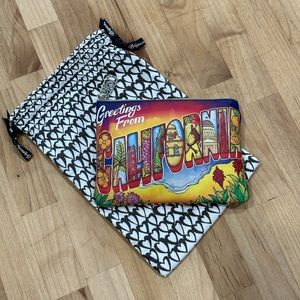 “Greetings from California” Leather Brighton Pouch